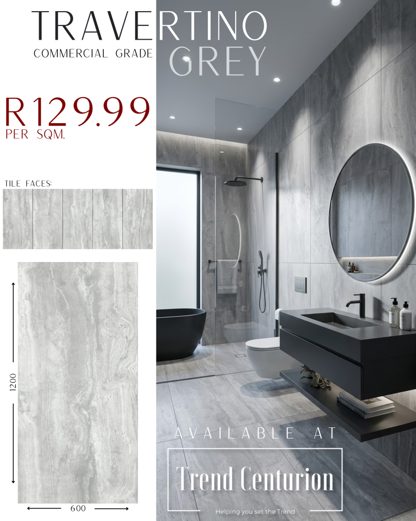 TRAVERTINO GREY 600x1200 COMMERCIAL GRADE