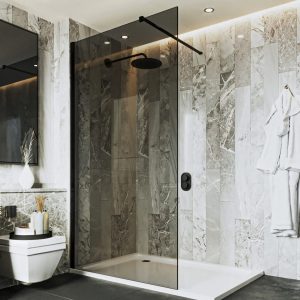 VEGAS BLACK SHOWER SCREEN 1200x2000