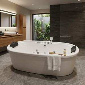 VIZZINI WHITE SPA BATH FREESTANDING